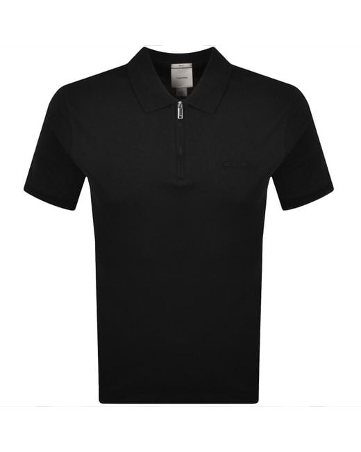 Calvin Klein Black Supima Cotton Polo for men