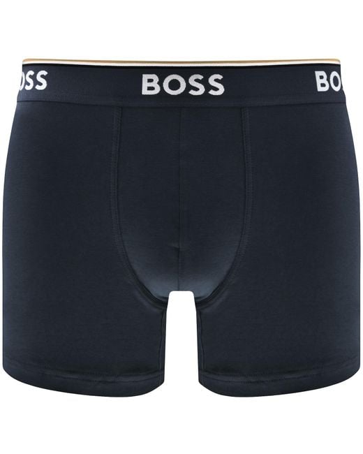 BOSS BUSINESS Blue Boss Underwear 3 Pack Boxer Briefs for men