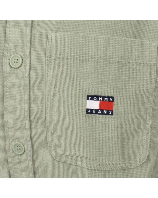 Tommy Hilfiger Green Corduroy Overshirt for men