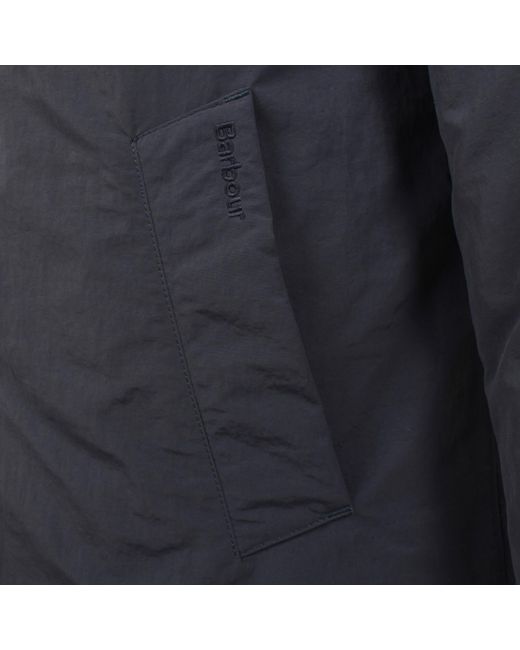 Barbour Blue Wadded Lorden Showerproof Jacket for men