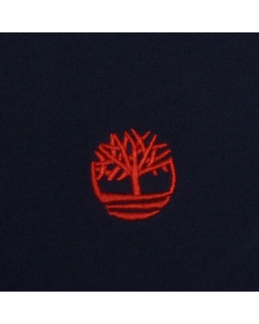 Timberland Blue Dun River Logo T Shirt for men