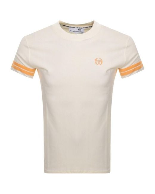 Sergio Tacchini White Grello T Shirt for men