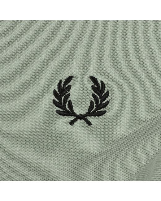 Fred Perry Green Twin Tipped Polo T Shirt for men