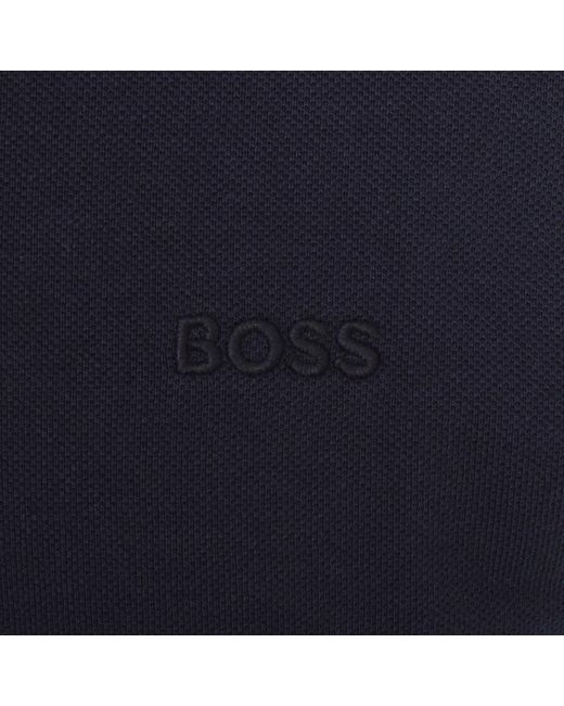 Boss Blue Boss Pezip Polo T Shirt for men
