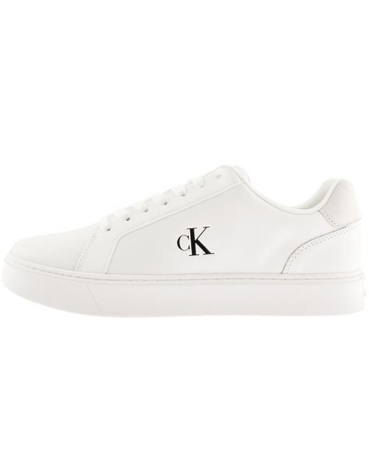 Calvin Klein White Classic Cupsole Trainers for men