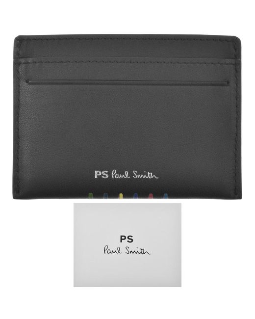 Paul Smith Stripe Card Holder in Black for Men Lyst