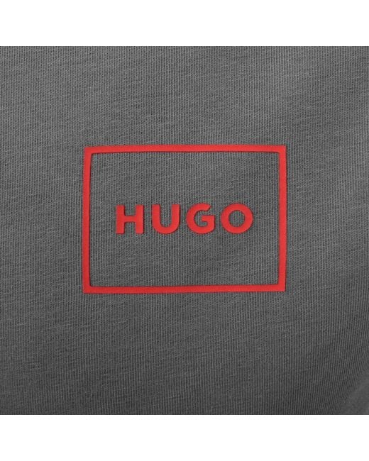 HUGO Gray Full Zip Laze Sweatshirt for men