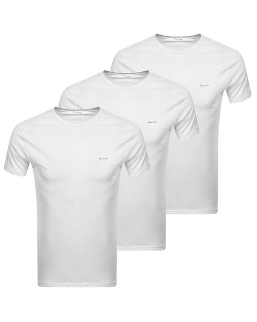 Paul Smith White 3 Pack T Shirts for men