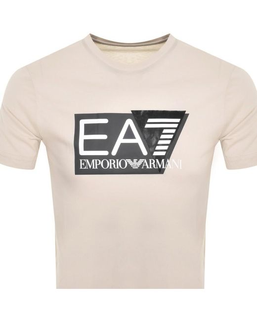 EA7 Natural Emporio Armani Logo T Shirt for men