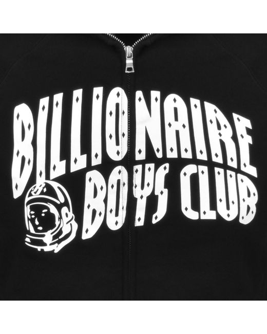 BBCICECREAM Black Full Zip Logo Hoodie for men