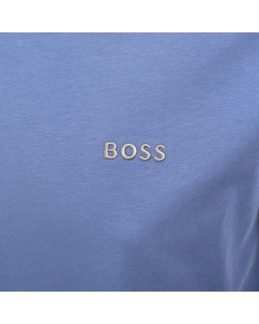 BOSS BUSINESS Blue Boss Mix And Match Long Sleeve T Shirt for men