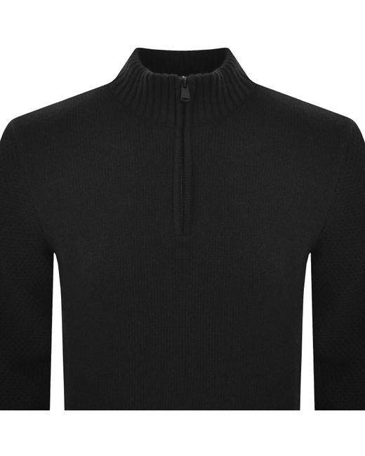 Barbour Black Enfield Jumper for men