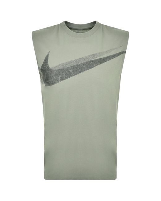 Nike Green Training Dri Fit Swoosh Vest for men