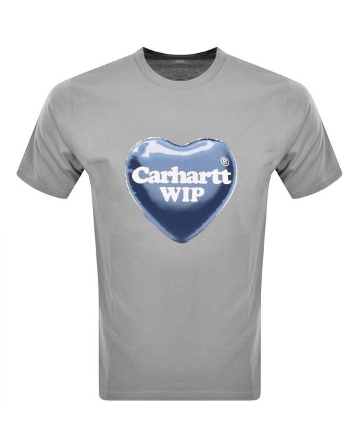 Carhartt Gray Heart Balloon T Shirt for men