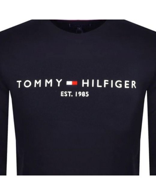 Tommy Hilfiger Blue Logo Sweatshirt for men