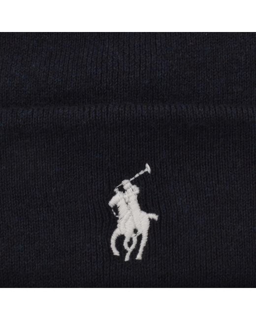 Ralph Lauren Blue Beanie Hat for men