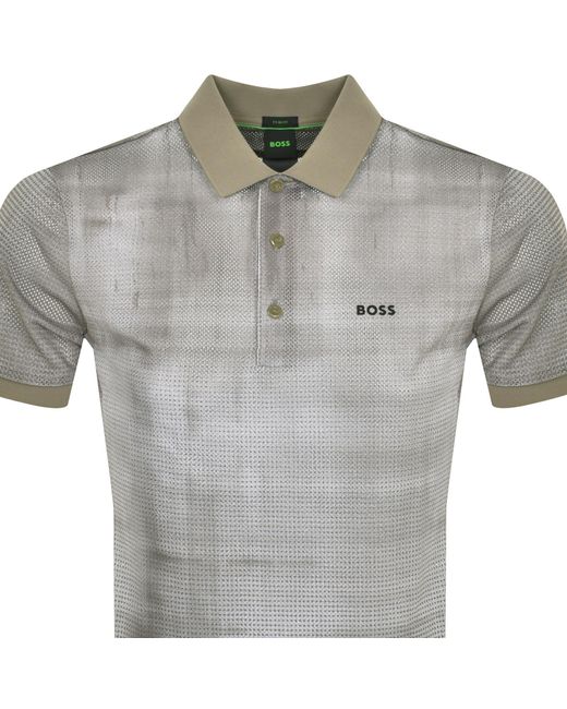 Boss Gray Boss Paddy 4 Polo T Shirt for men