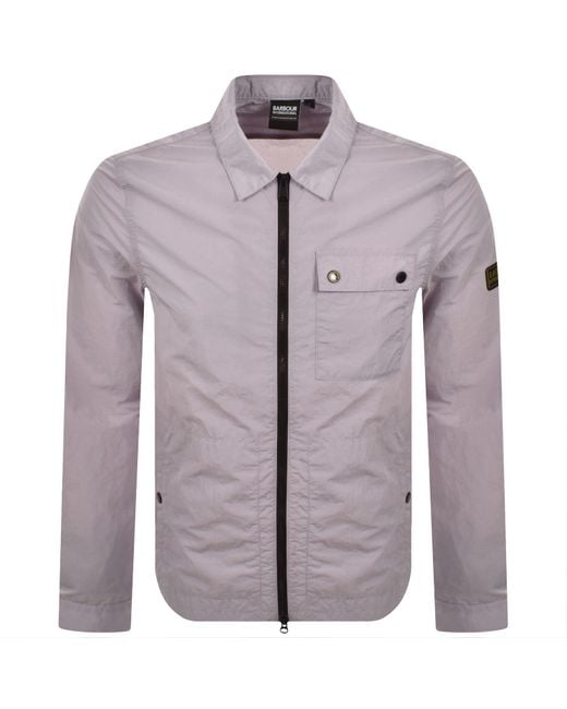 Barbour Purple Inline Overshirt for men