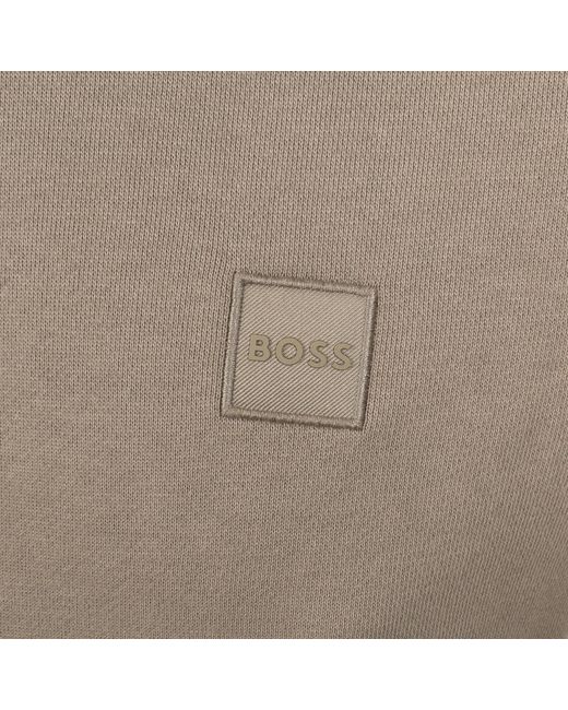 Boss Gray Boss Wetalk Pullover Hoodie Light for men