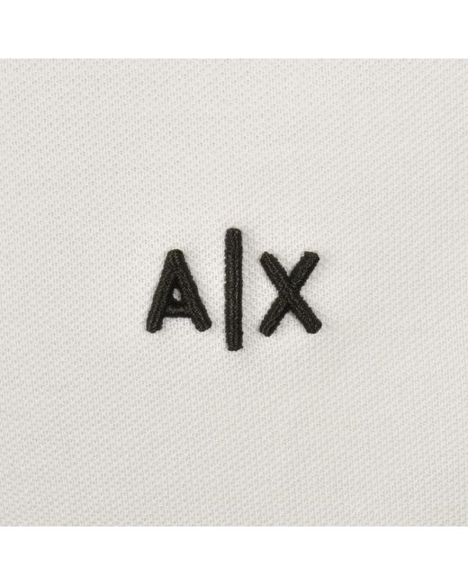 ARMANI EXCHANGE White Polo T Shirt for men