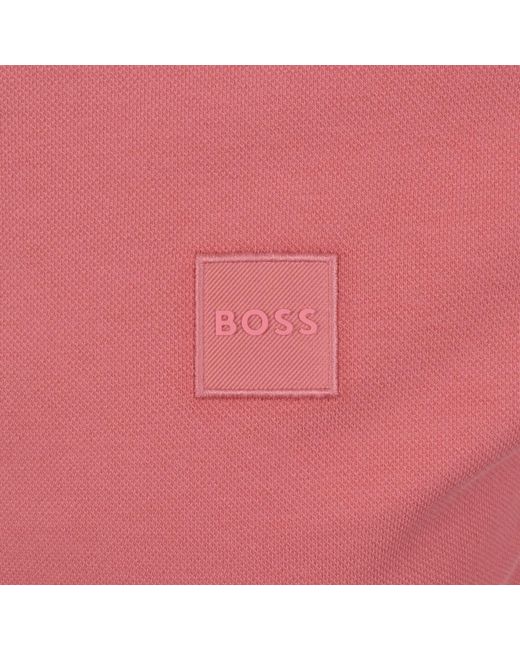 Boss Pink Boss Passertip Slim Fit Polo T Shirt for men