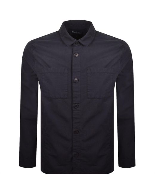 Barbour Blue Rickfell Overshirt for men
