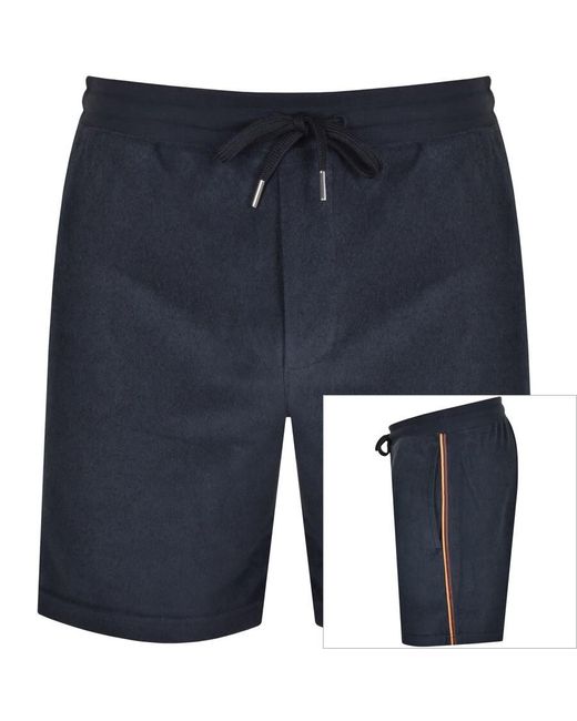 Paul Smith Blue Towel Stripe Jersey Shorts for men