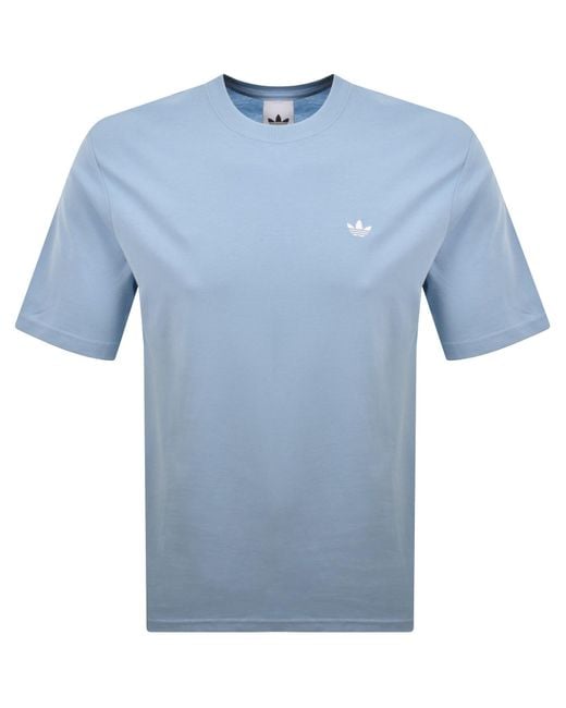 Adidas Originals Blue Logo T Shirt for men
