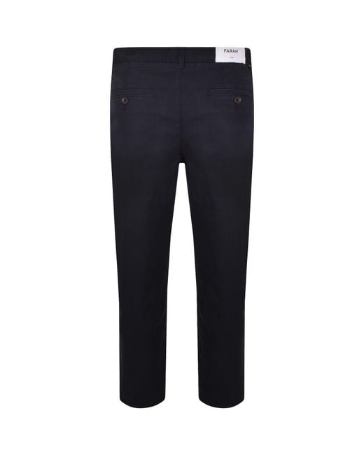 Farah Blue Farah Norwood Regular Chino Trousers for men