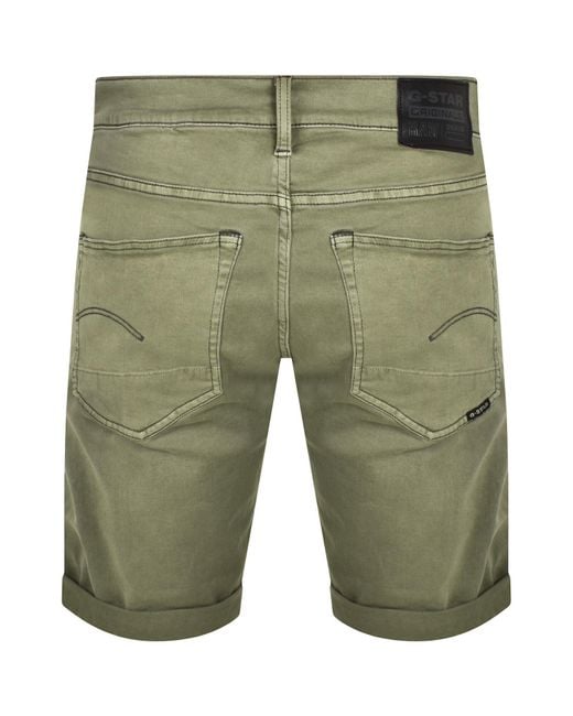 G-Star RAW Green Raw 3301 Slim Shorts for men