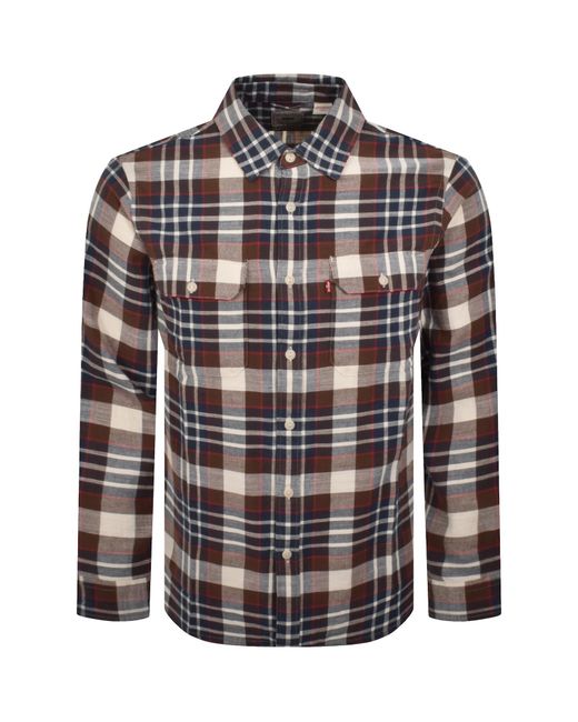 Levi's Brown Jackson Worker Long Sleeve Shirt for men