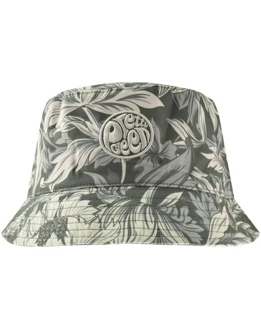 Pretty Green Green Bostall Printed Bucket Hat for men