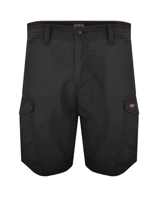 Napapijri Gray Noto 2.0 Cargo Shorts for men