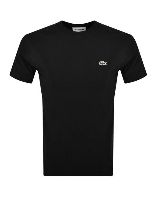 Lacoste Black Crew Neck T Shirt for men