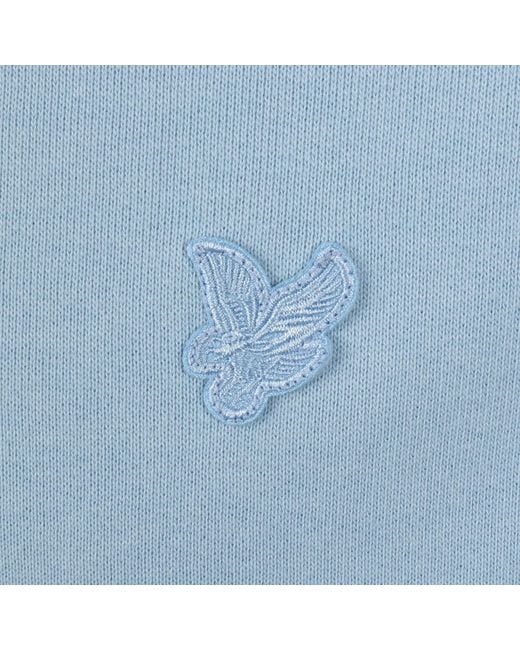 Lyle & Scott Blue Quarter Zip Sweatshirt for men