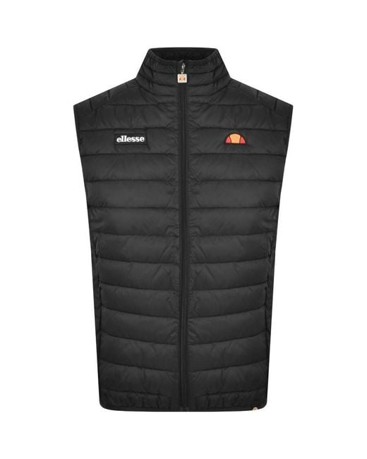 Ellesse Black Bardy Gilet for men