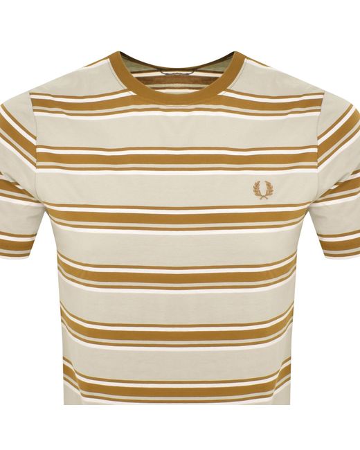 Fred Perry Natural Stripe T Shirt for men