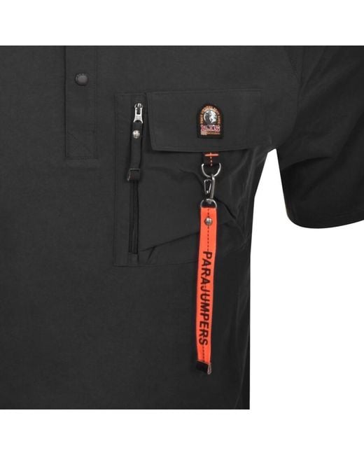 Parajumpers Black Rescue Polo T Shirt for men
