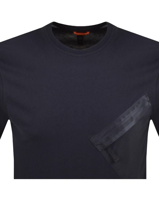 Parajumpers Blue Baildon T Shirt Ink for men
