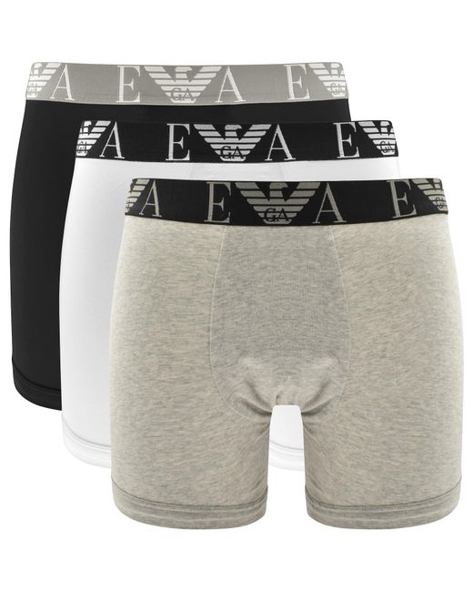 Armani Multicolor Emporio 3 Pack Boxer Briefs for men