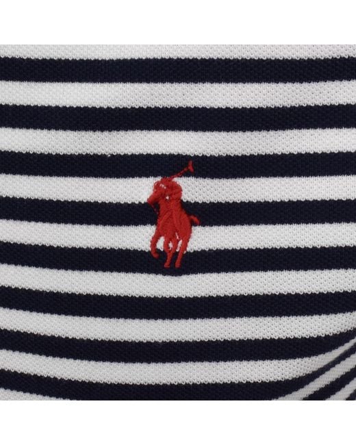 Ralph Lauren Black Stripe Polo T Shirt for men