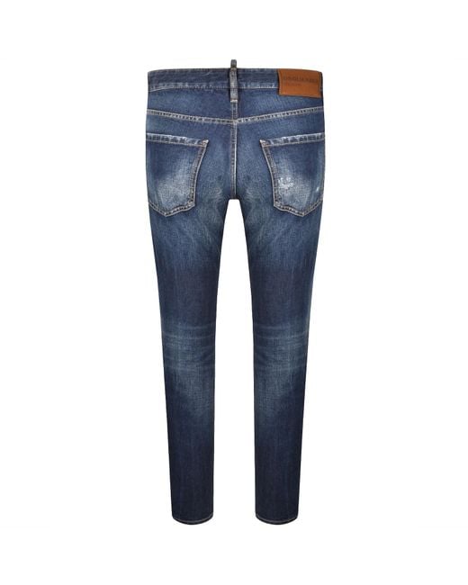 DSquared² Blue Cool Guy Slim Fit Jeans Dark for men