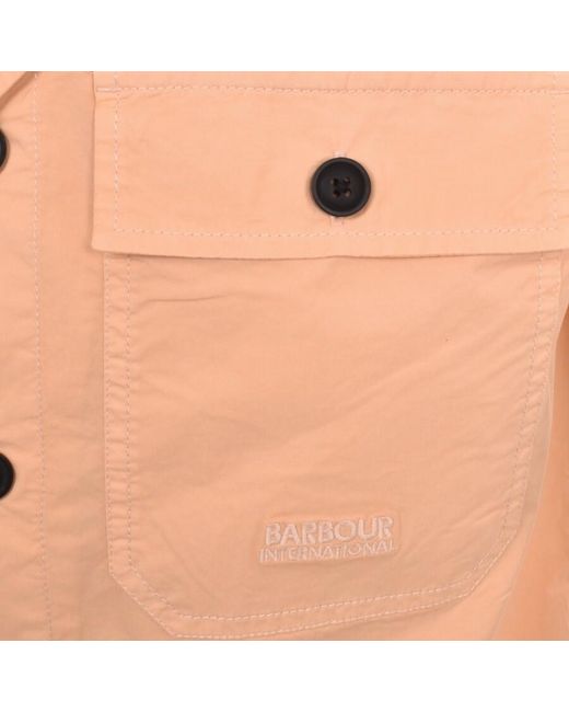 Barbour Orange Short Sleeve Shirt for men