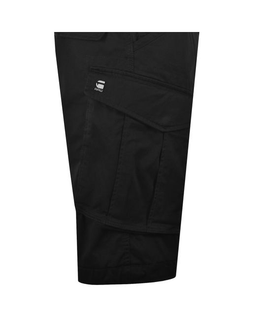 G-Star Black G-Star Rovic Loose Shorts for men