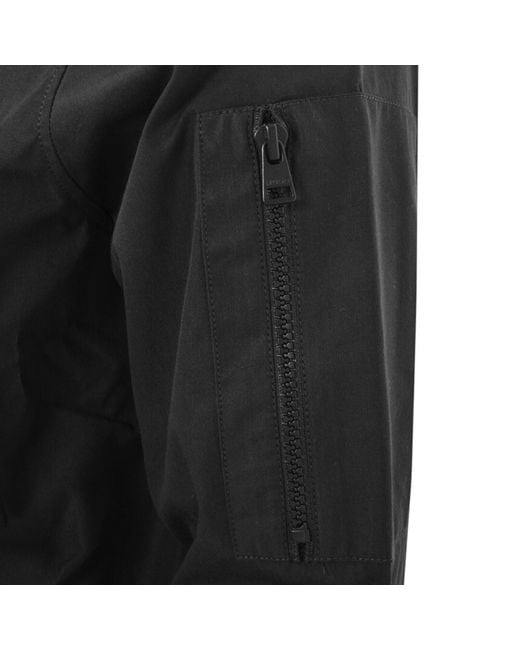 HUGO Black Emmond Overshirt Zip Jacket for men