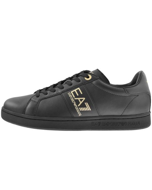 EA7 Men's Black Emporio Armani Logo Sneakers