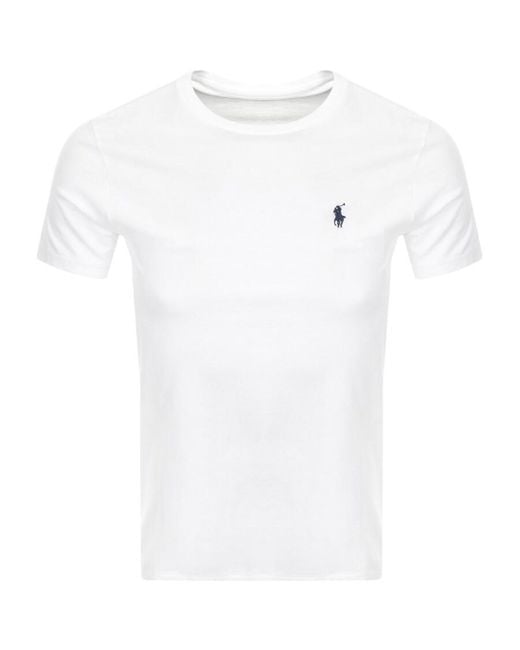 Ralph Lauren White Crew Neck T Shirt for men