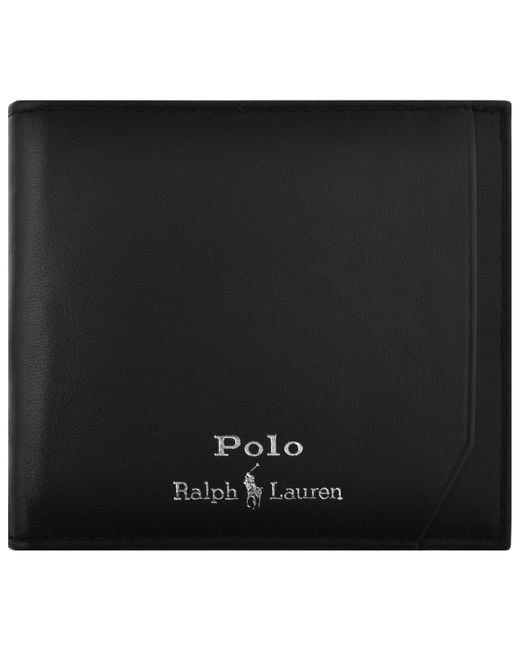 Ralph Lauren Black Billfold Leather Wallet for men