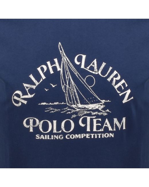 Ralph Lauren Blue Sailing T Shirt for men