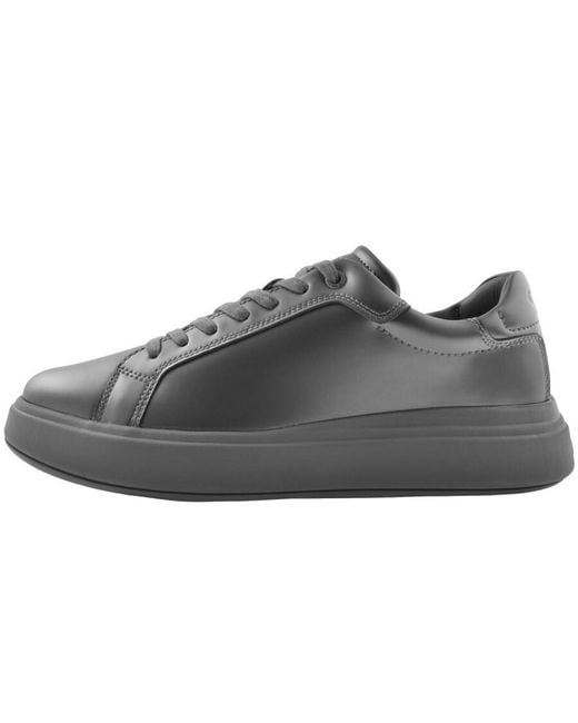 Calvin Klein Black Low Top Lace Up Trainers for men